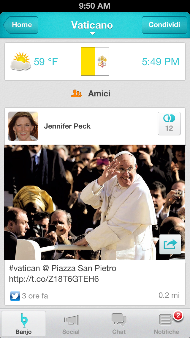 Social network conquistati da Papa Francesco: a Pasqua Banjo porta la sua community in Piazza San Pietro con un nuovo luogo personalizzato